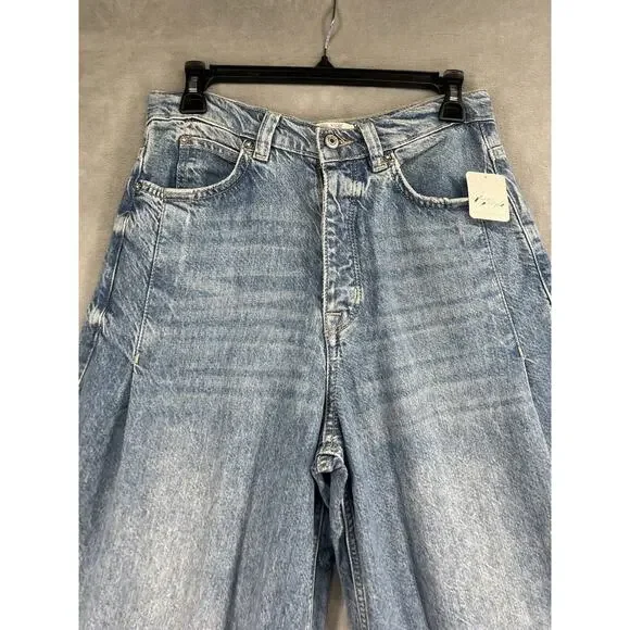 Free People Old West Slouchy Jeans Size 27 High Rise - Picture 5 of 13
